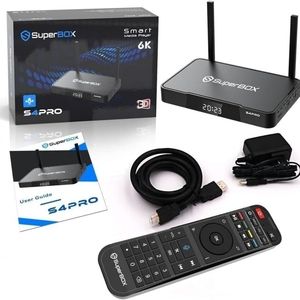 SuperBox S4 PRO Media Player W/ Bluetooth Voice Command Remote BRAND NEW